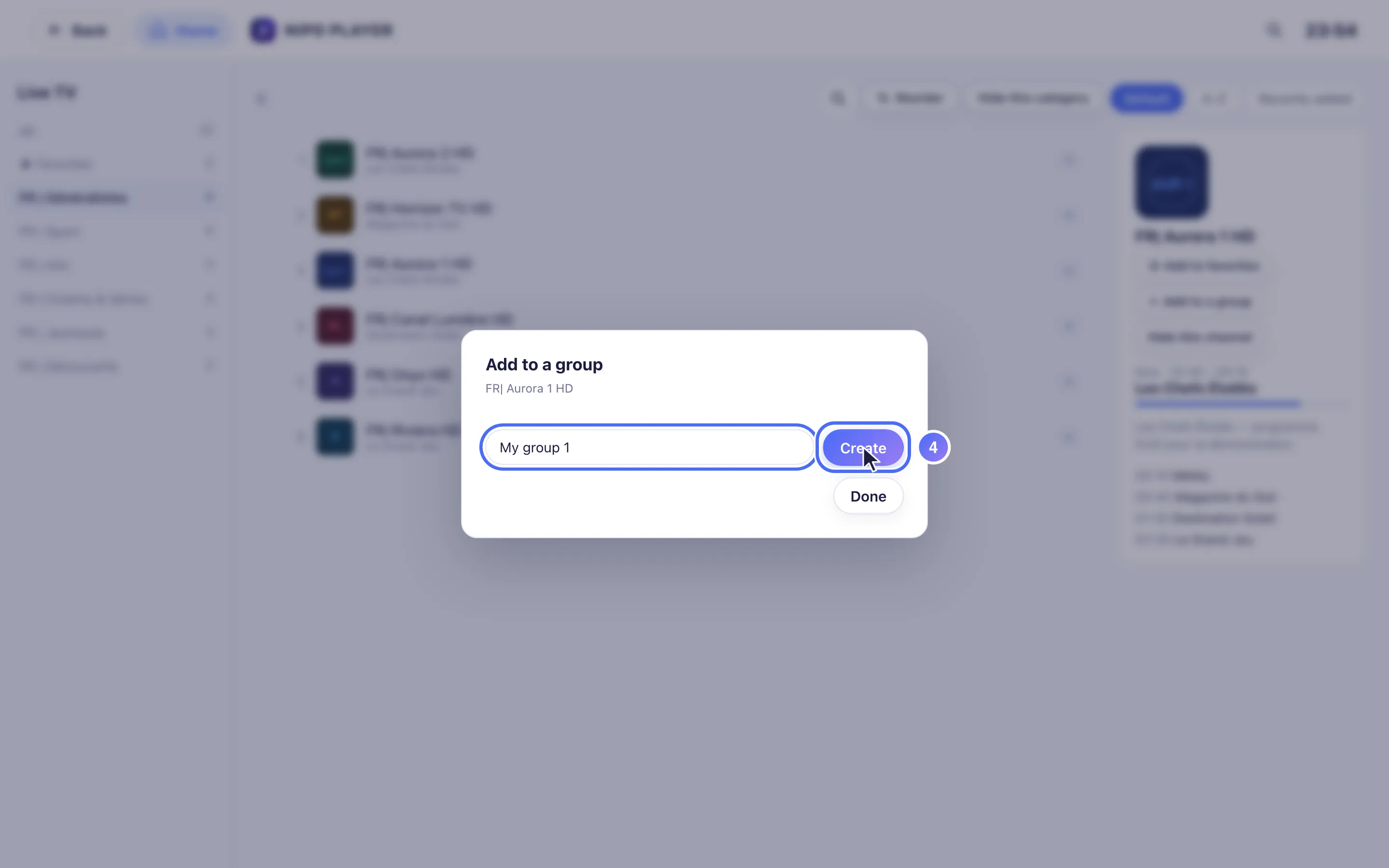 Add to a group, creating a new group