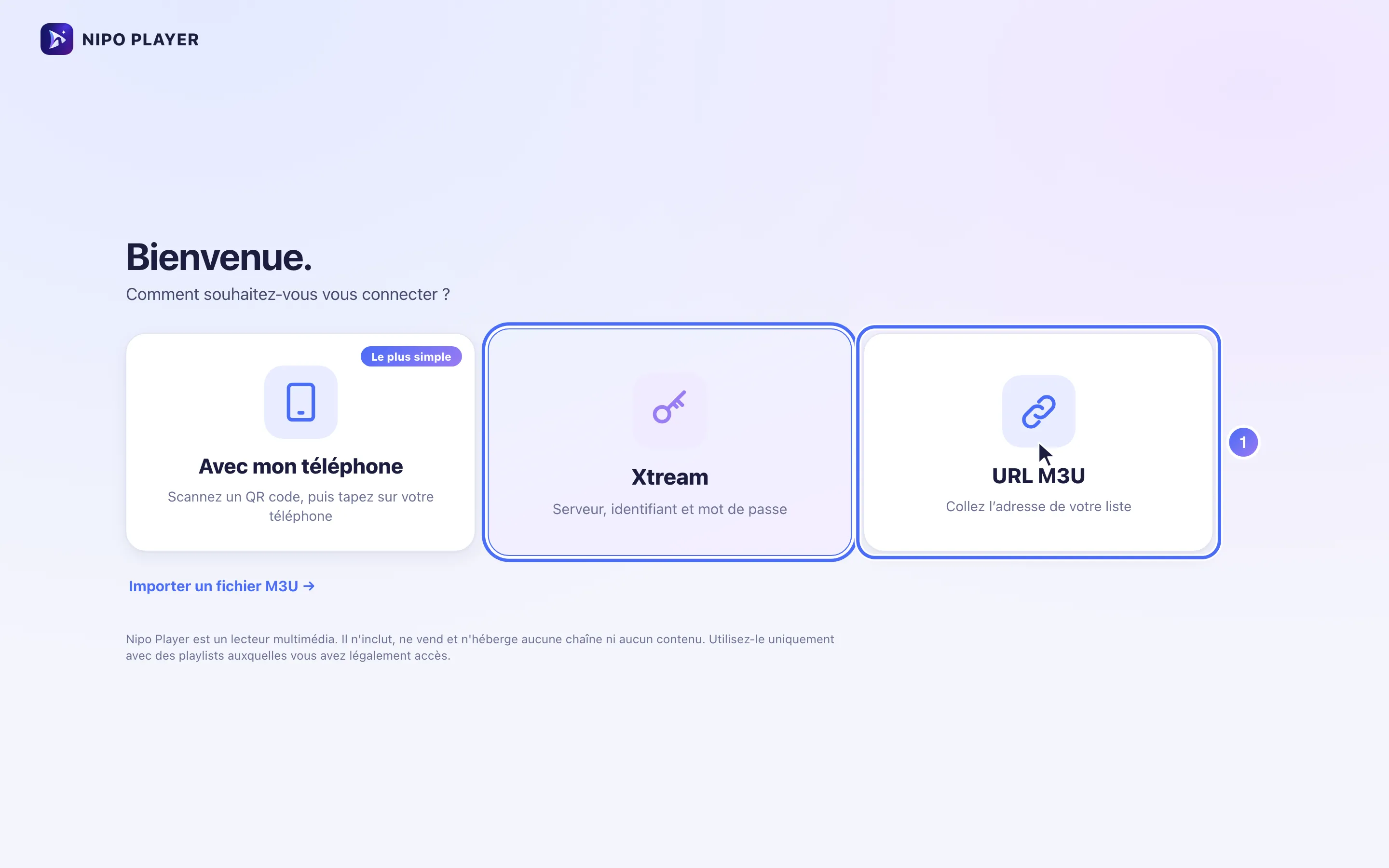 Écran « Comment souhaitez-vous vous connecter ? » sur l’ordinateur