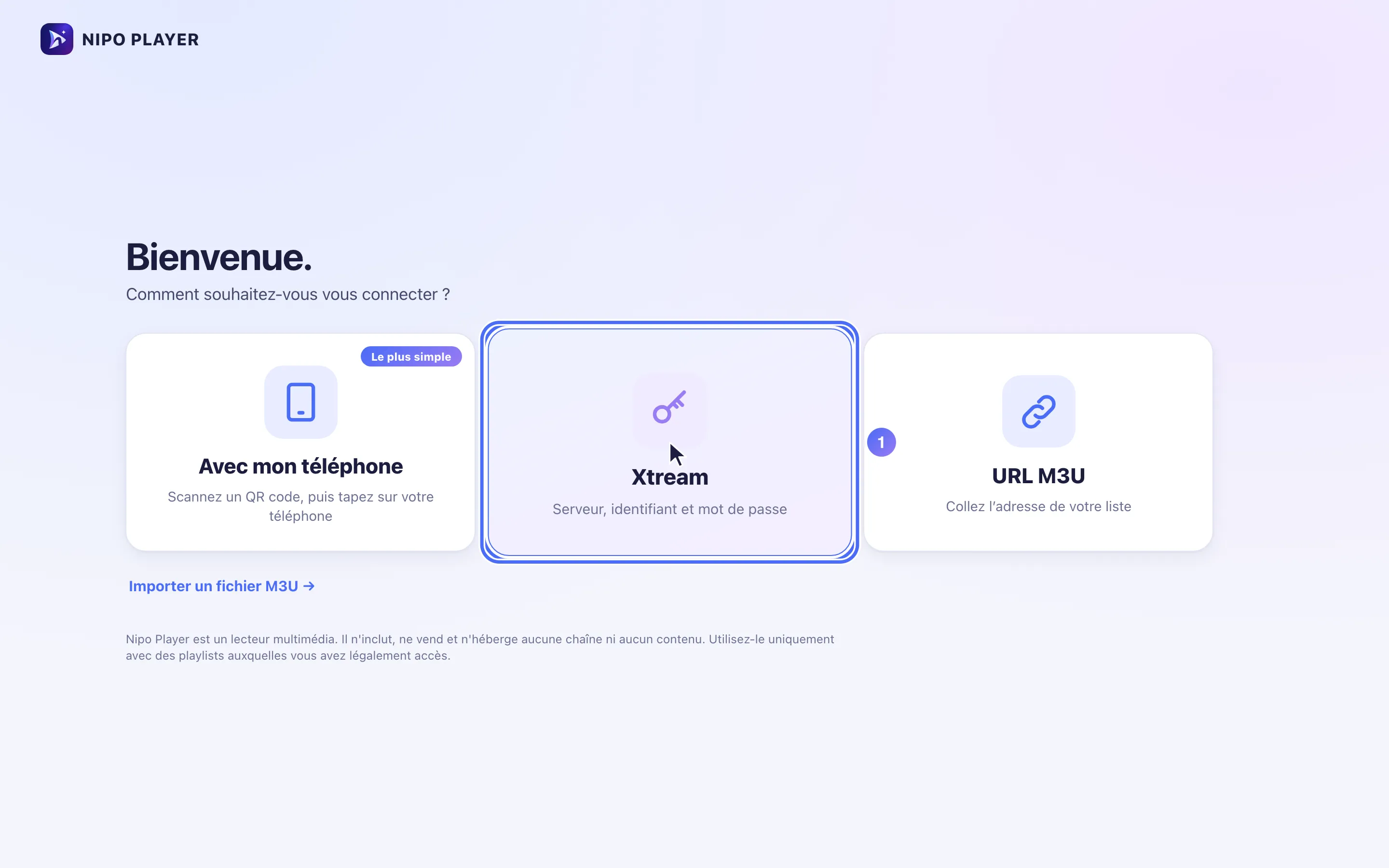 Écran « Comment souhaitez-vous vous connecter ? » sur l’ordinateur