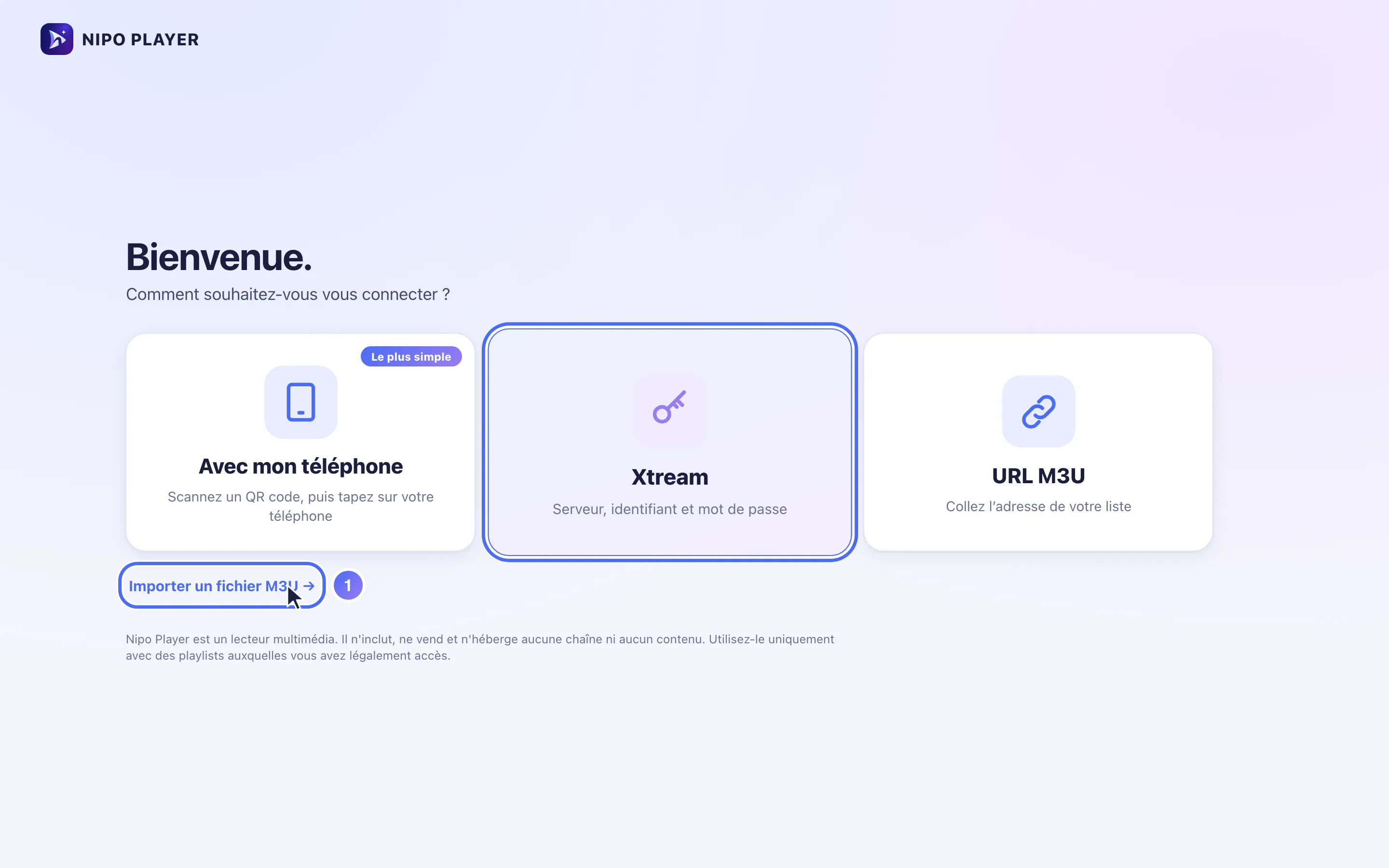 Écran « Comment souhaitez-vous vous connecter ? » sur l’ordinateur