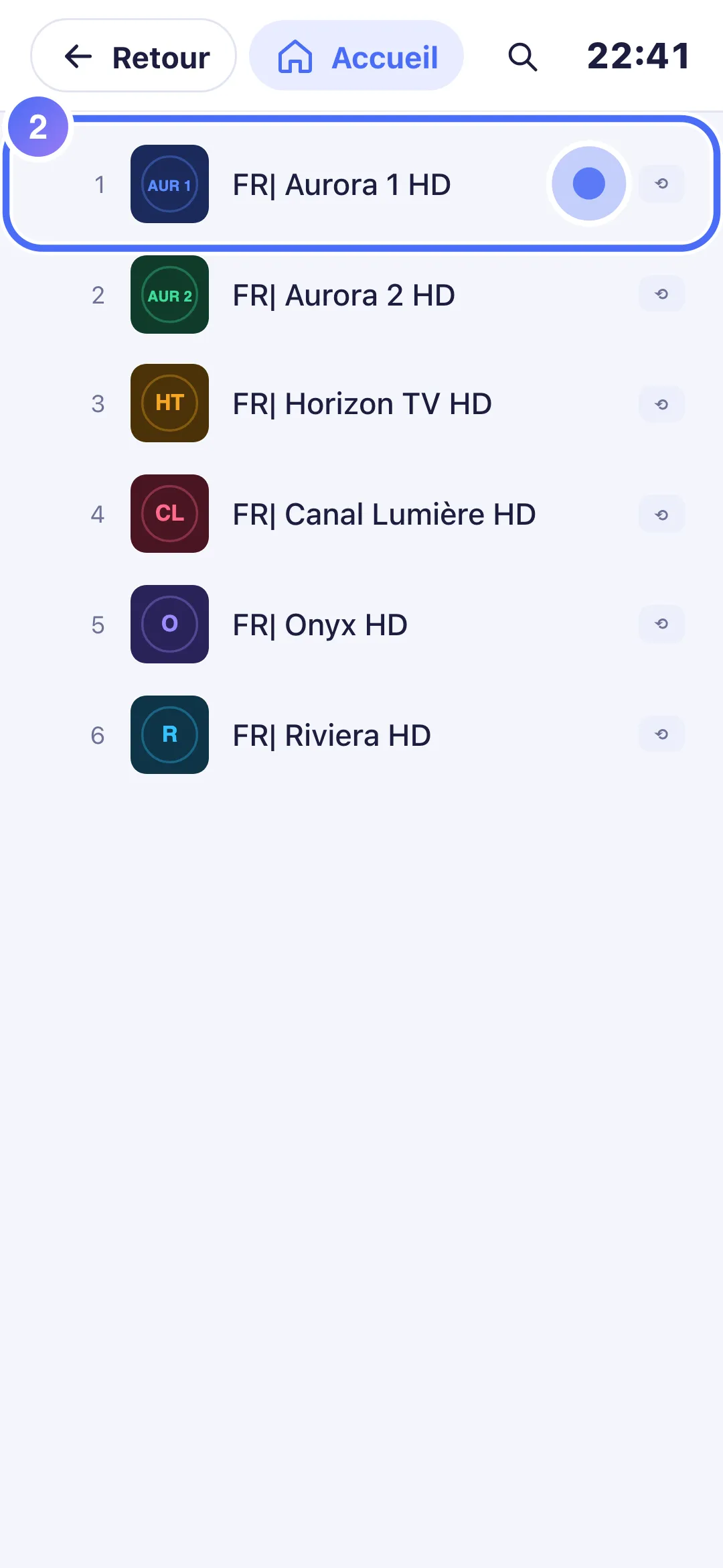 Liste des chaînes proposant le replay