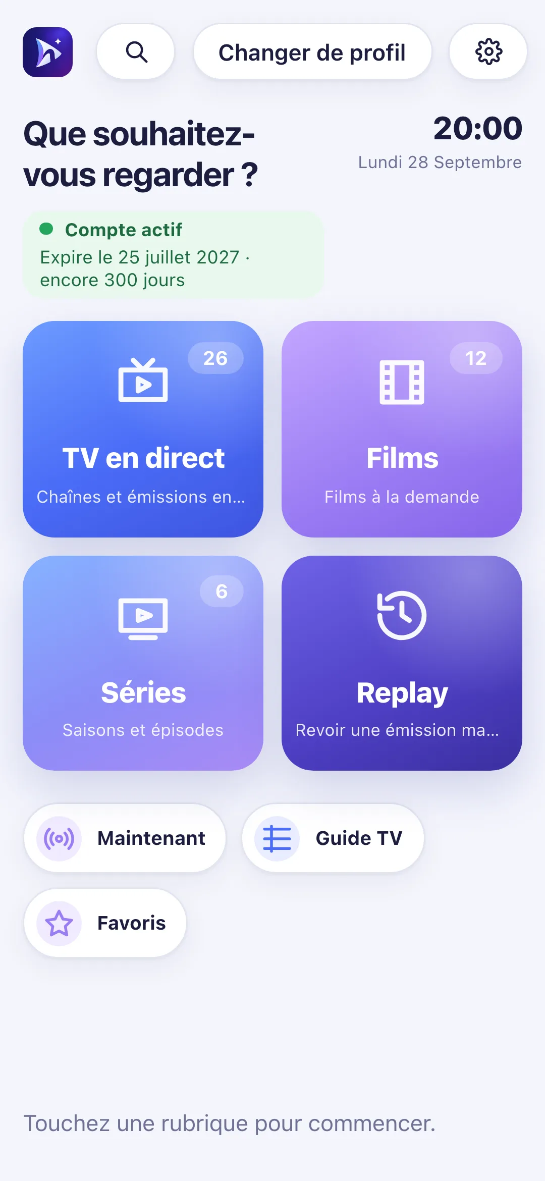 Nipo Player sur un téléphone