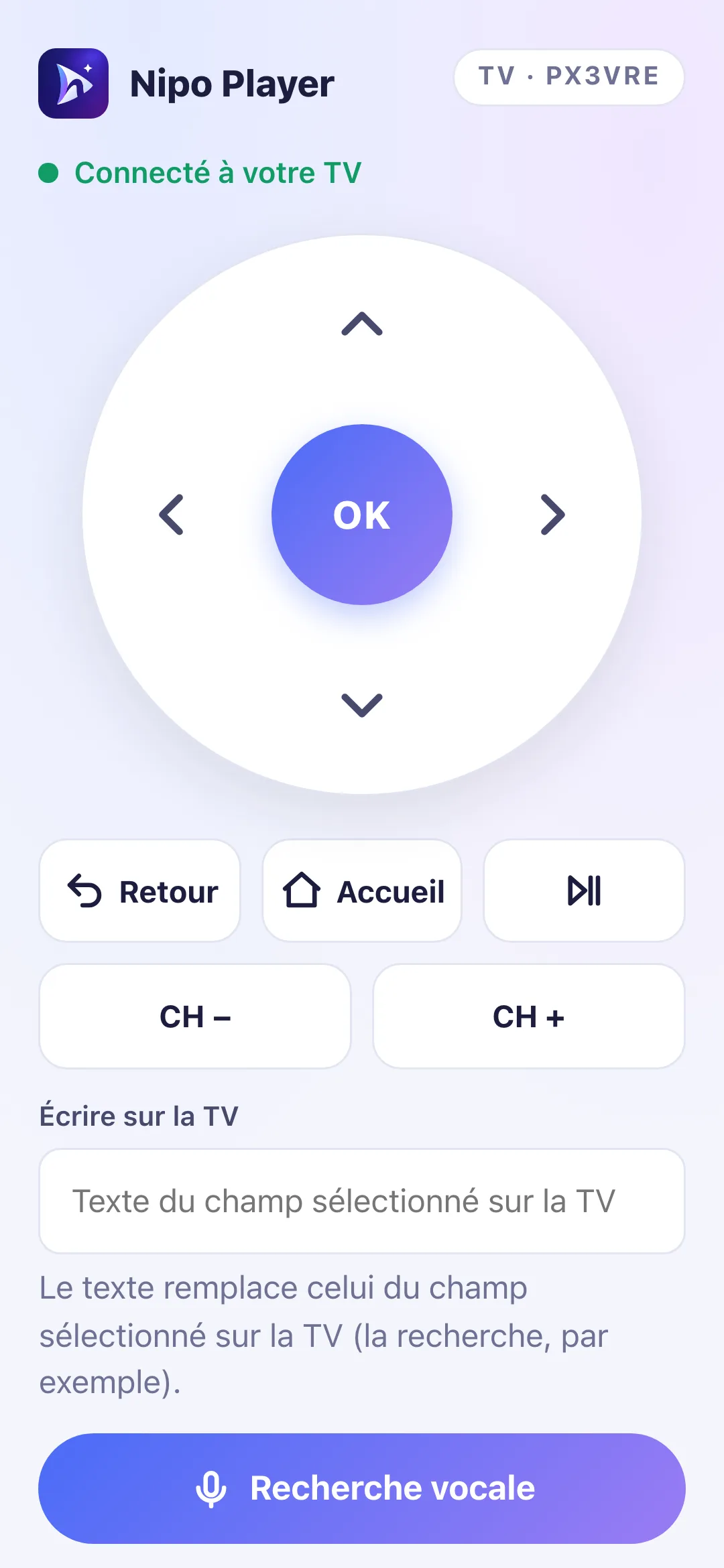 Le téléphone comme télécommande